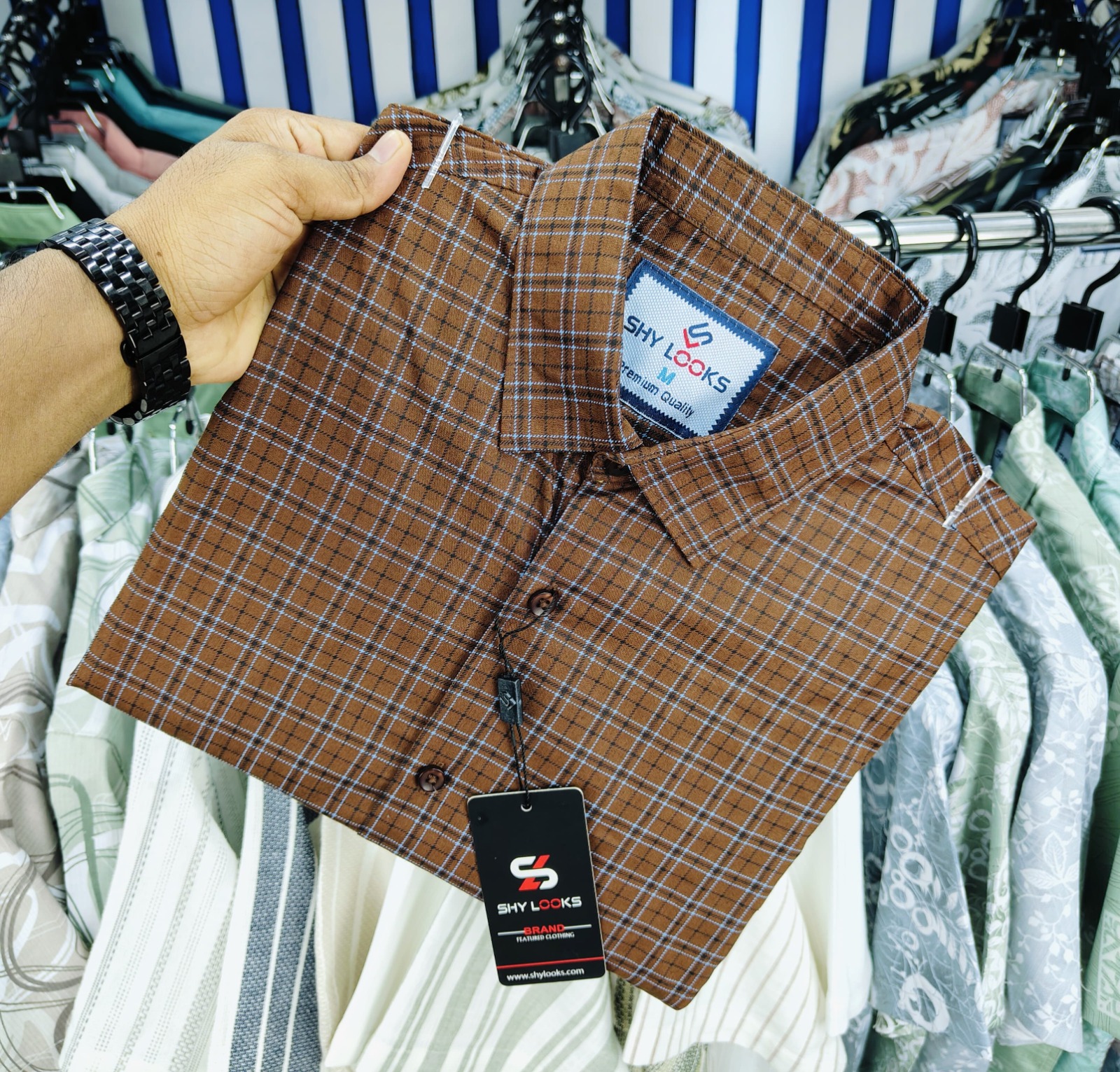 Pure Cotton Full Sleeve Check Shirt for Men’s 🧥   