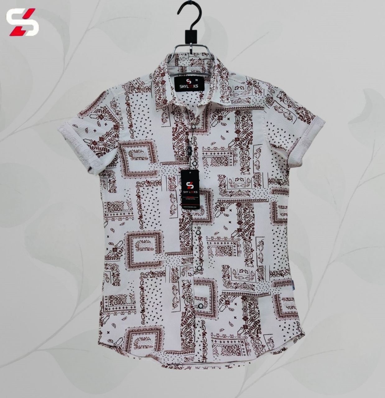 Luxury Popcorn Half Sleeve Print Shirt- Shy Looks  