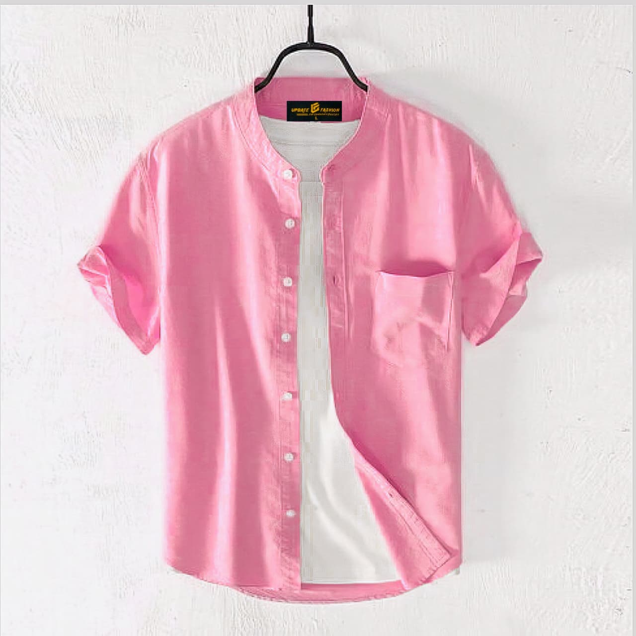 Fashionable casual half-sleeve shirt for men