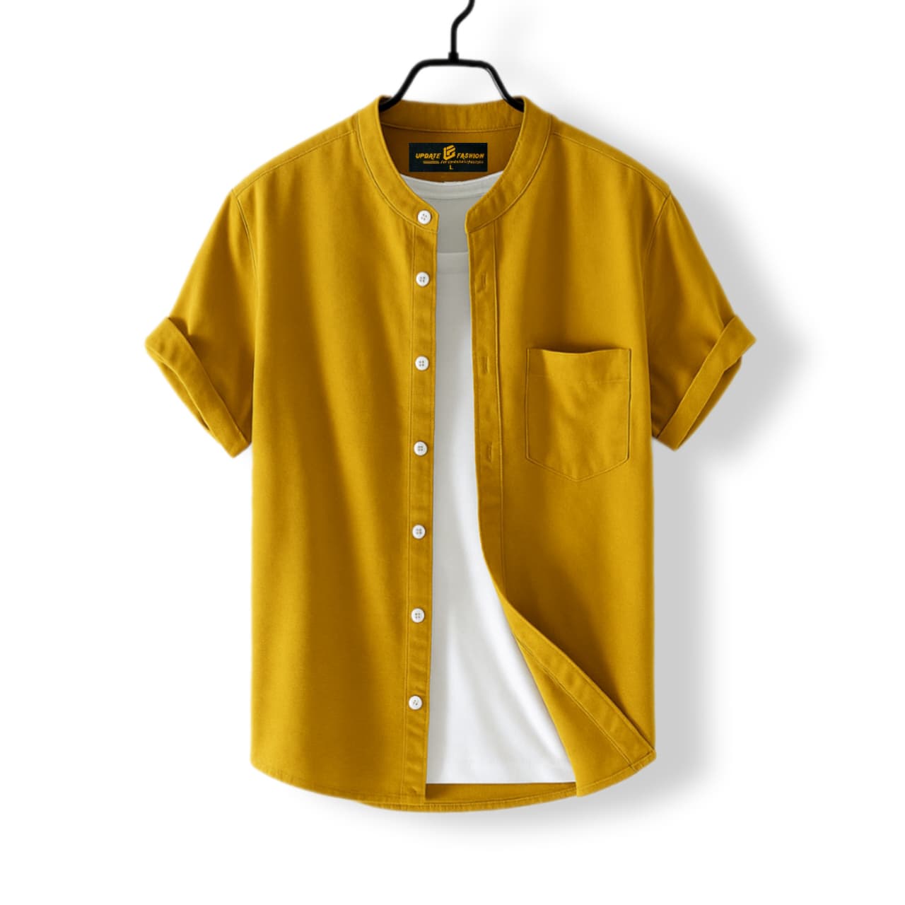 Fashionable casual half-sleeve shirt for men