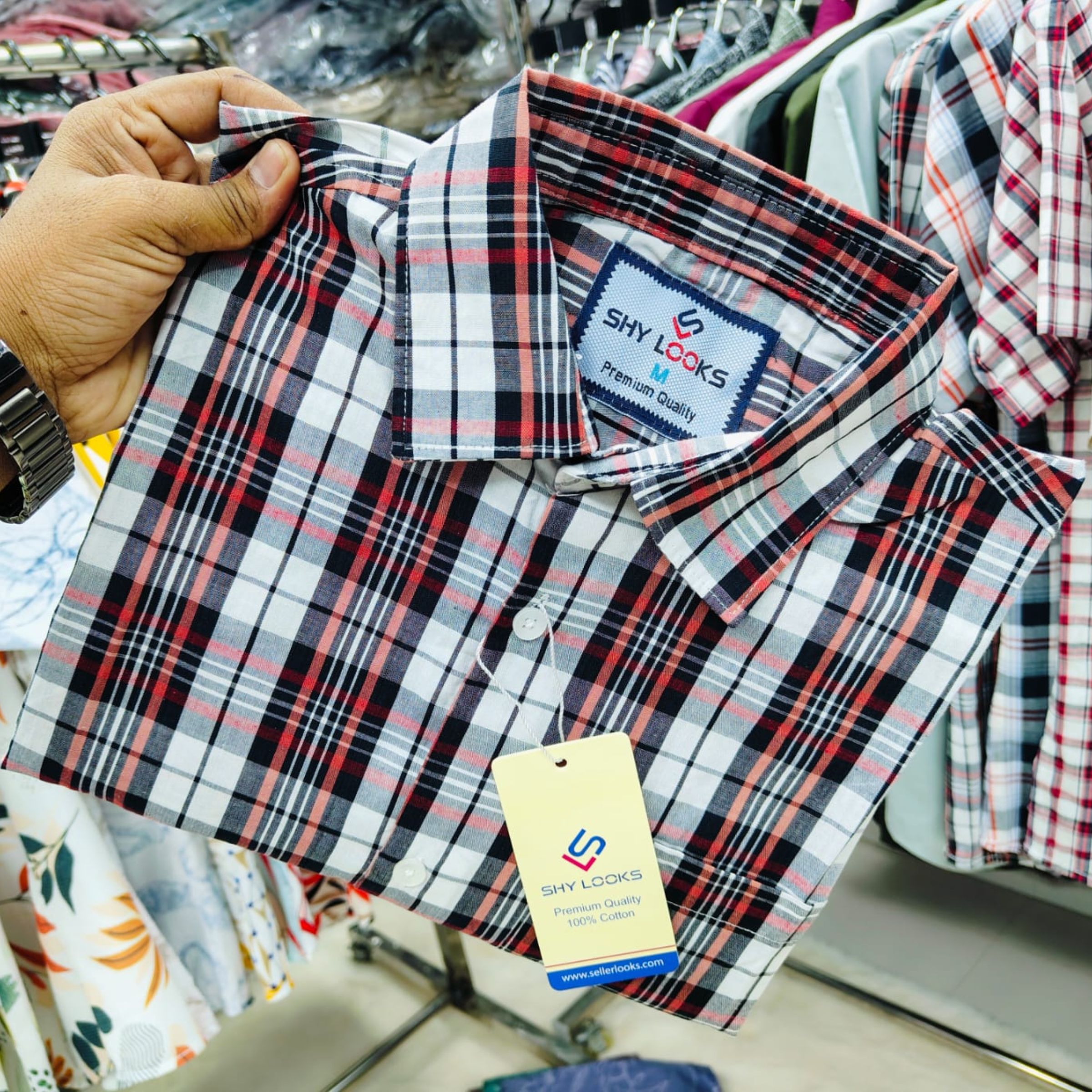 Premium Garments Cotton Half Sleeve Shirt