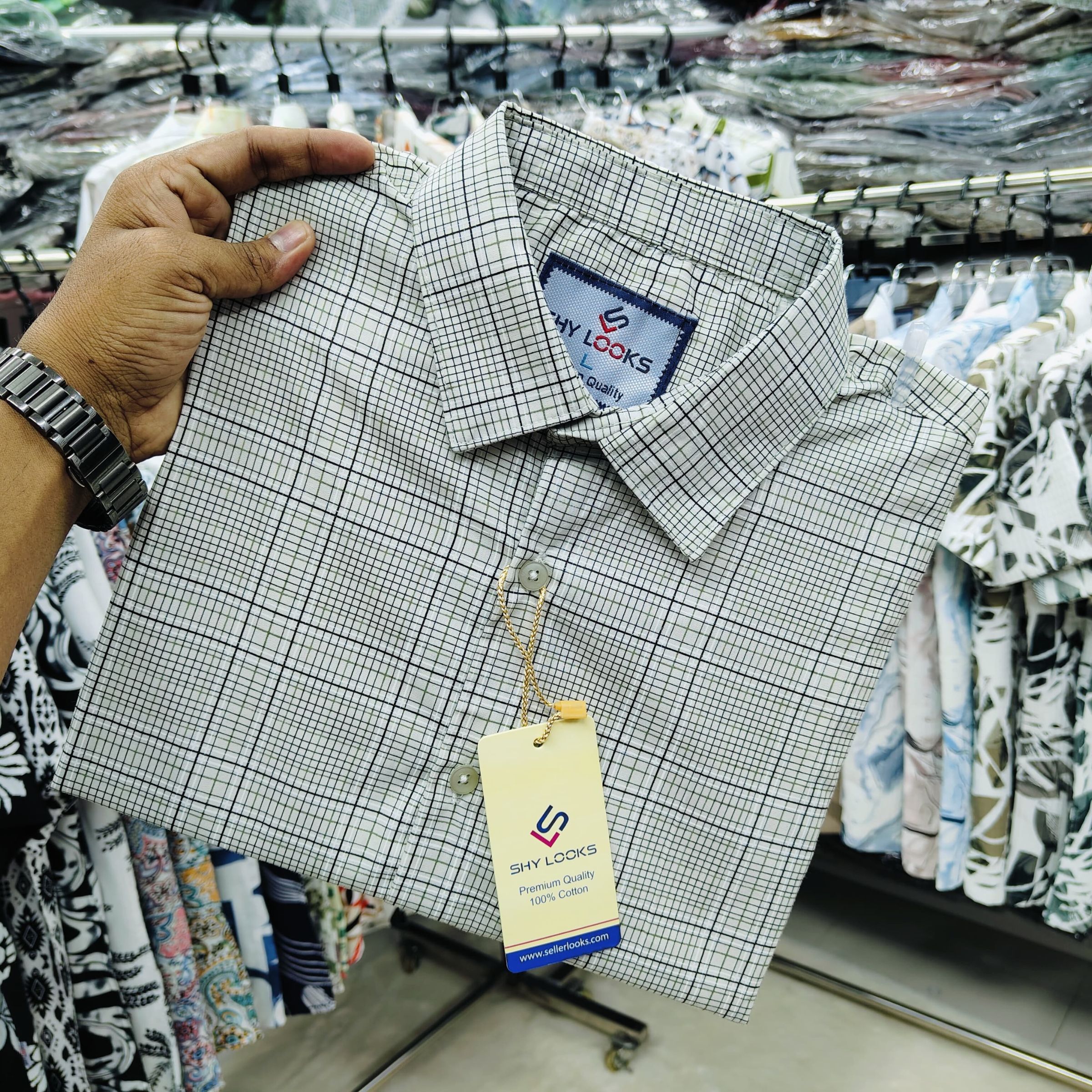 Pure Cotton full Sleeve Check Shirt for Men's