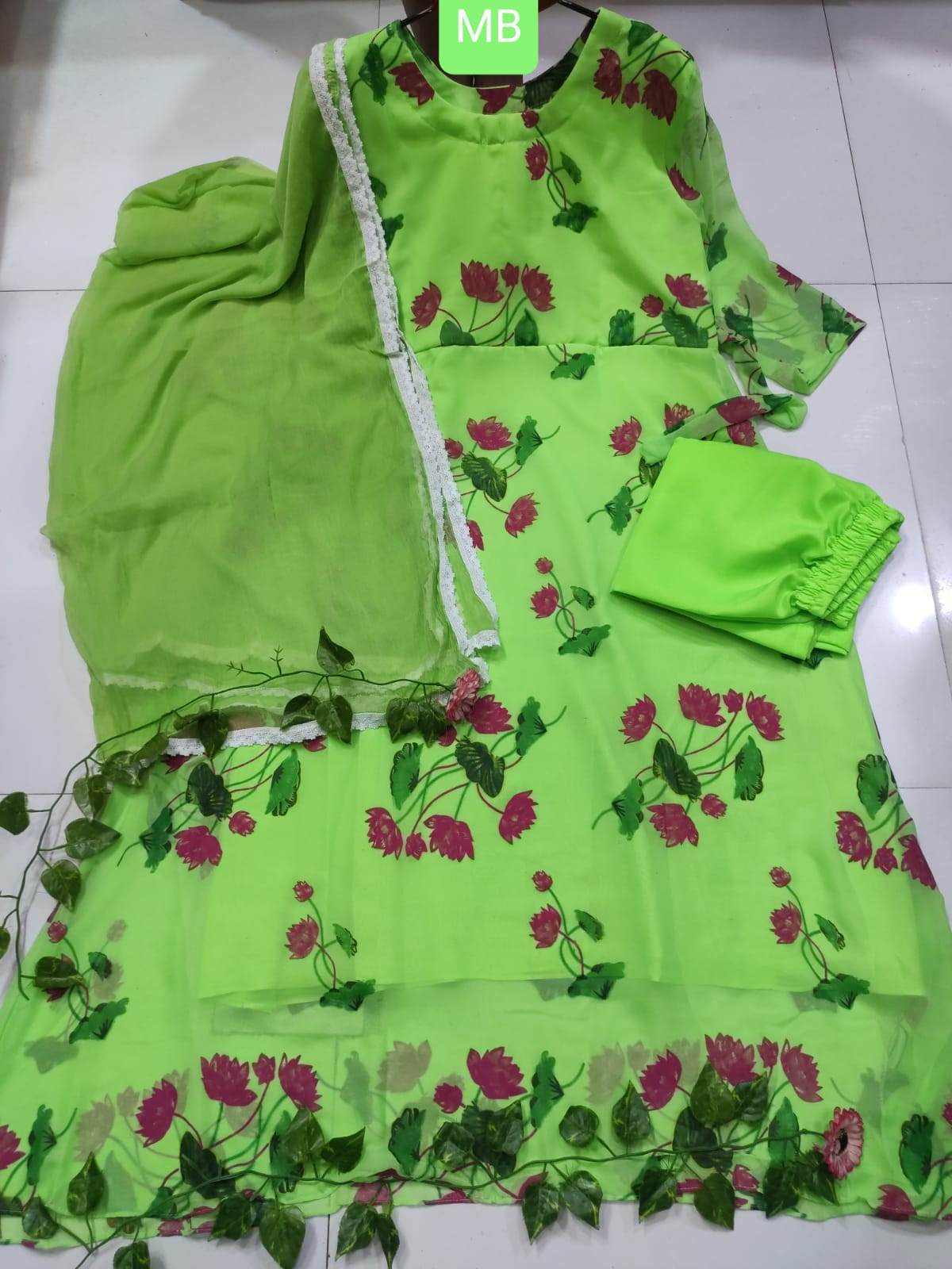 Readymade Gown Three Piece