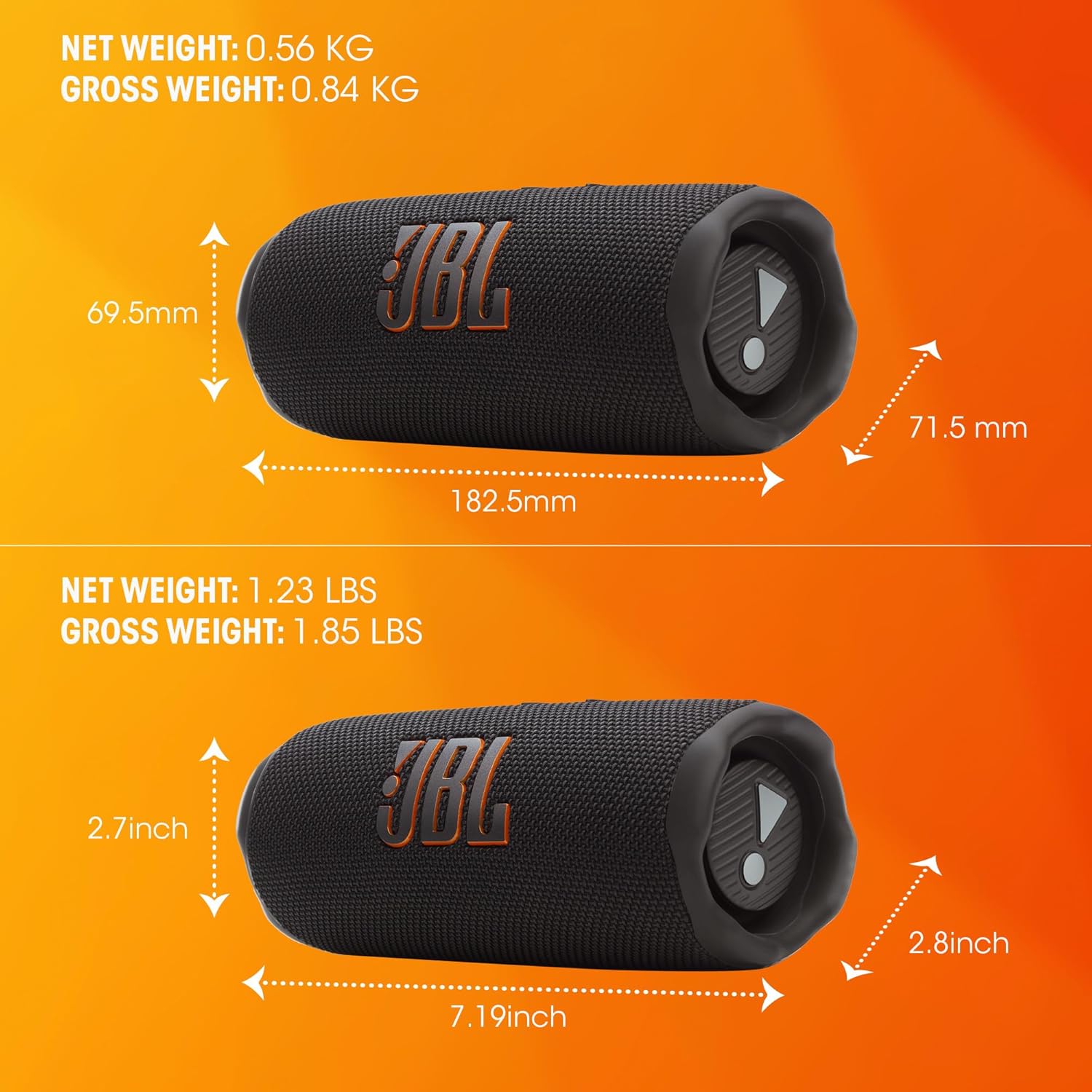 JBL Flip 7+ Portable Bluetooth Speaker