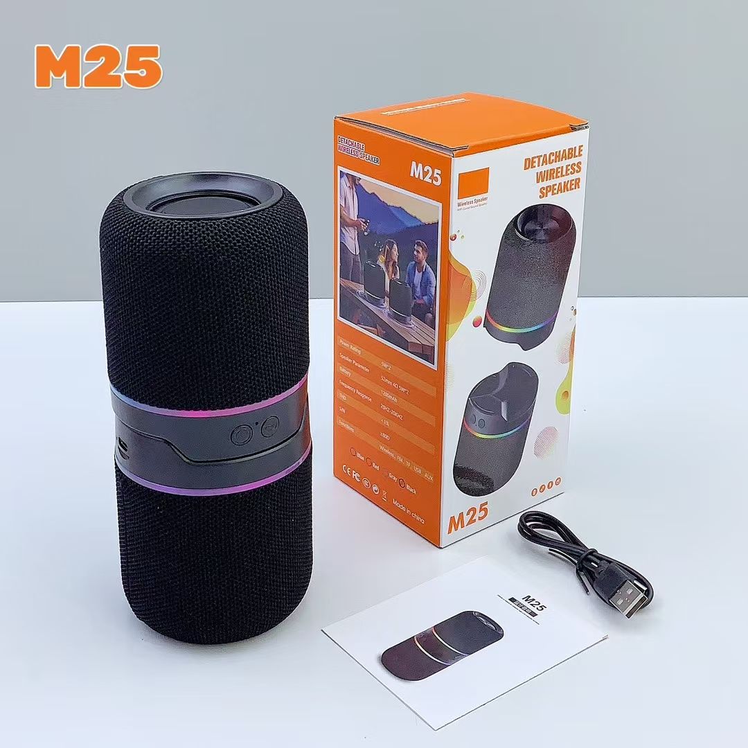 NEW M25 Outdoor Wireless DJ Two-in-one Split Speakers (10W, Bluetooth, LED) 