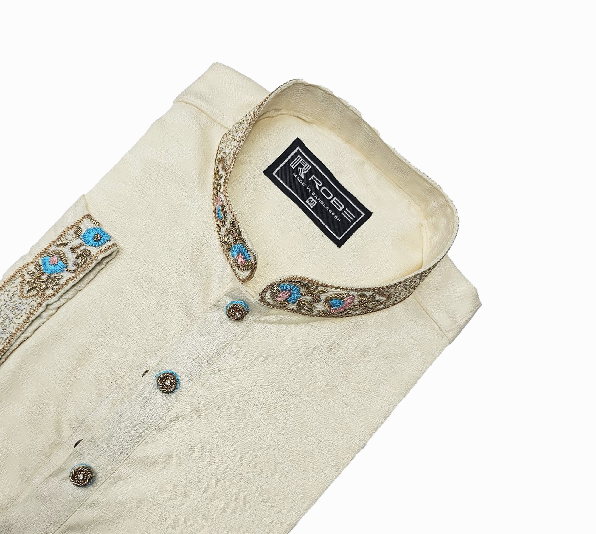 Indian Cotton Gorgeous Karchupi Panjabi