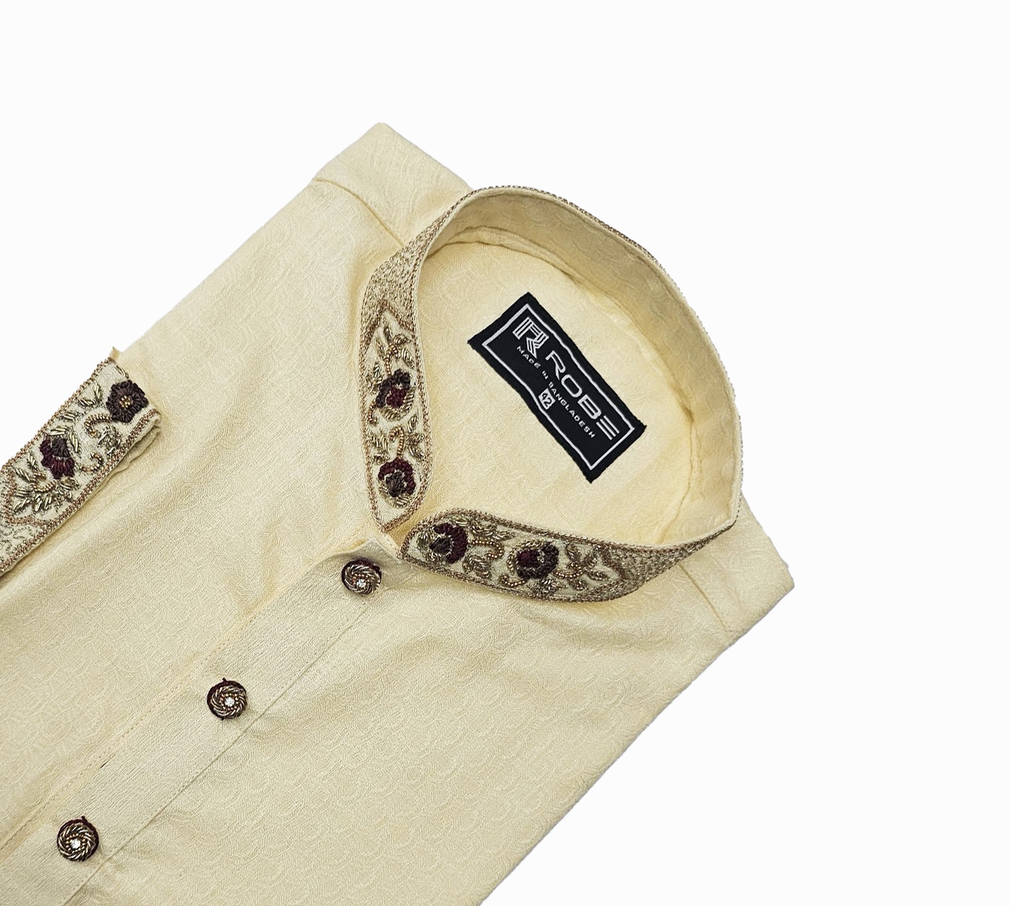 Indian Cotton Gorgeous Karchupi Panjabi