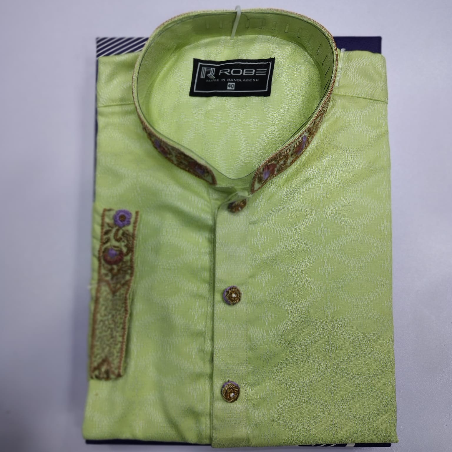 Indian Cotton Gorgeous Karchupi Panjabi