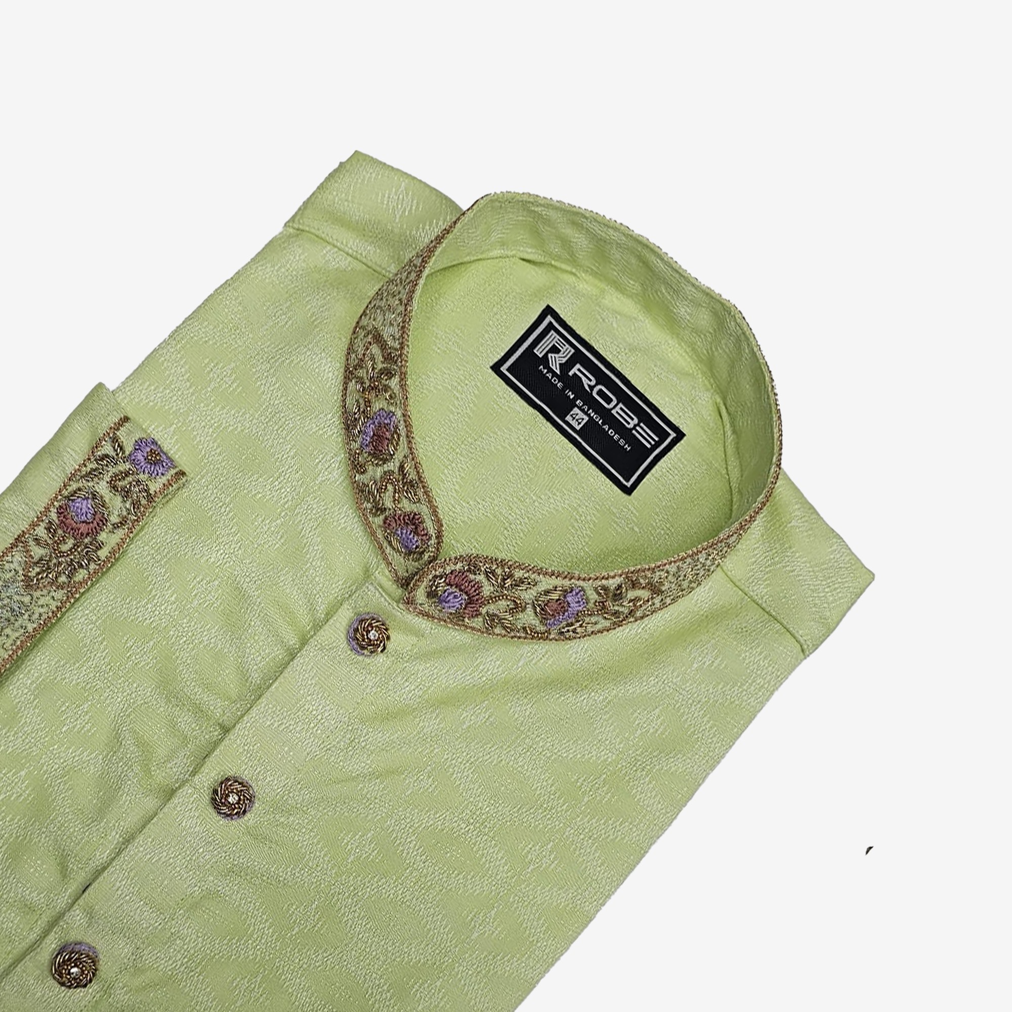 Indian Cotton Gorgeous Karchupi Panjabi