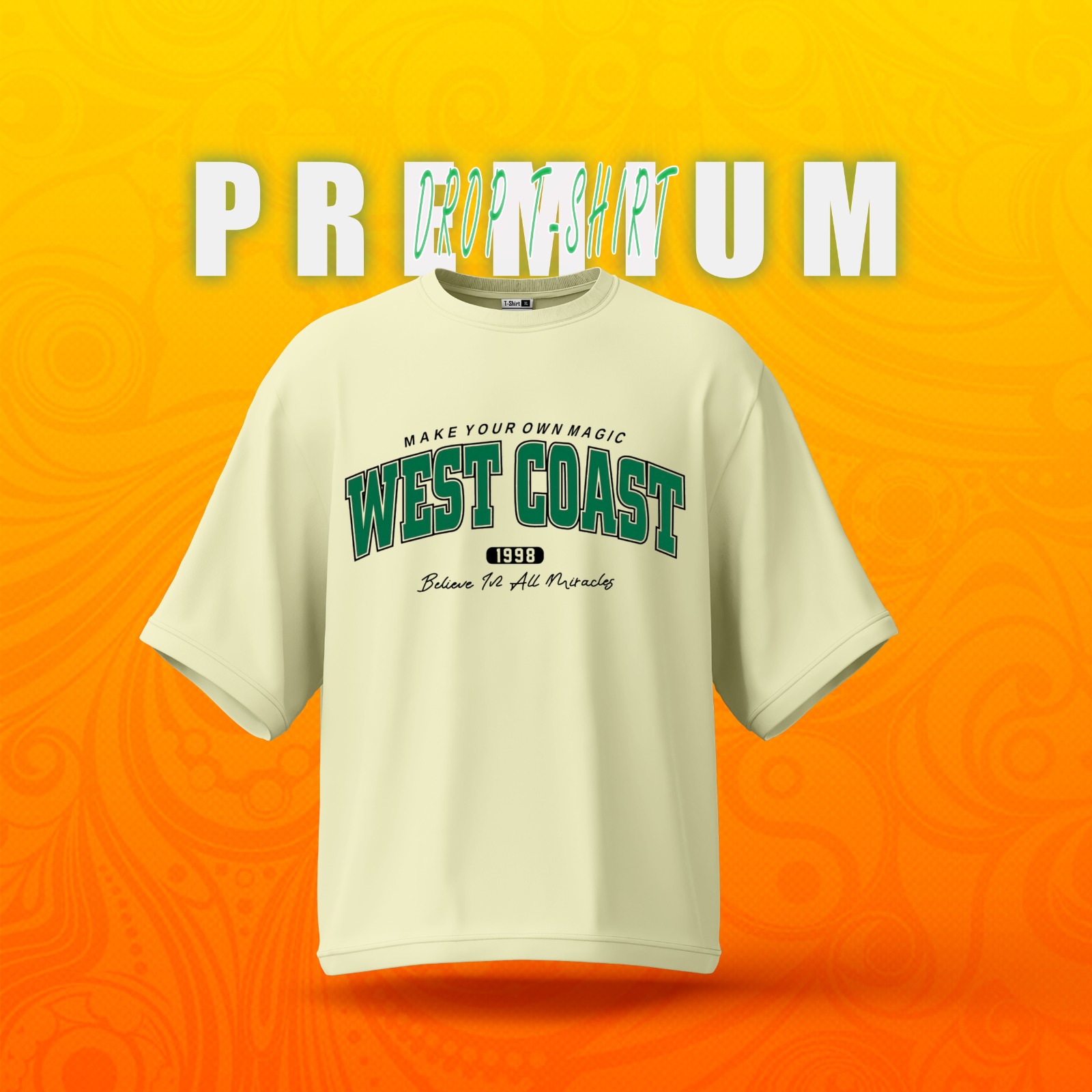 Premium Cotton Drop Shoulder Tshirt