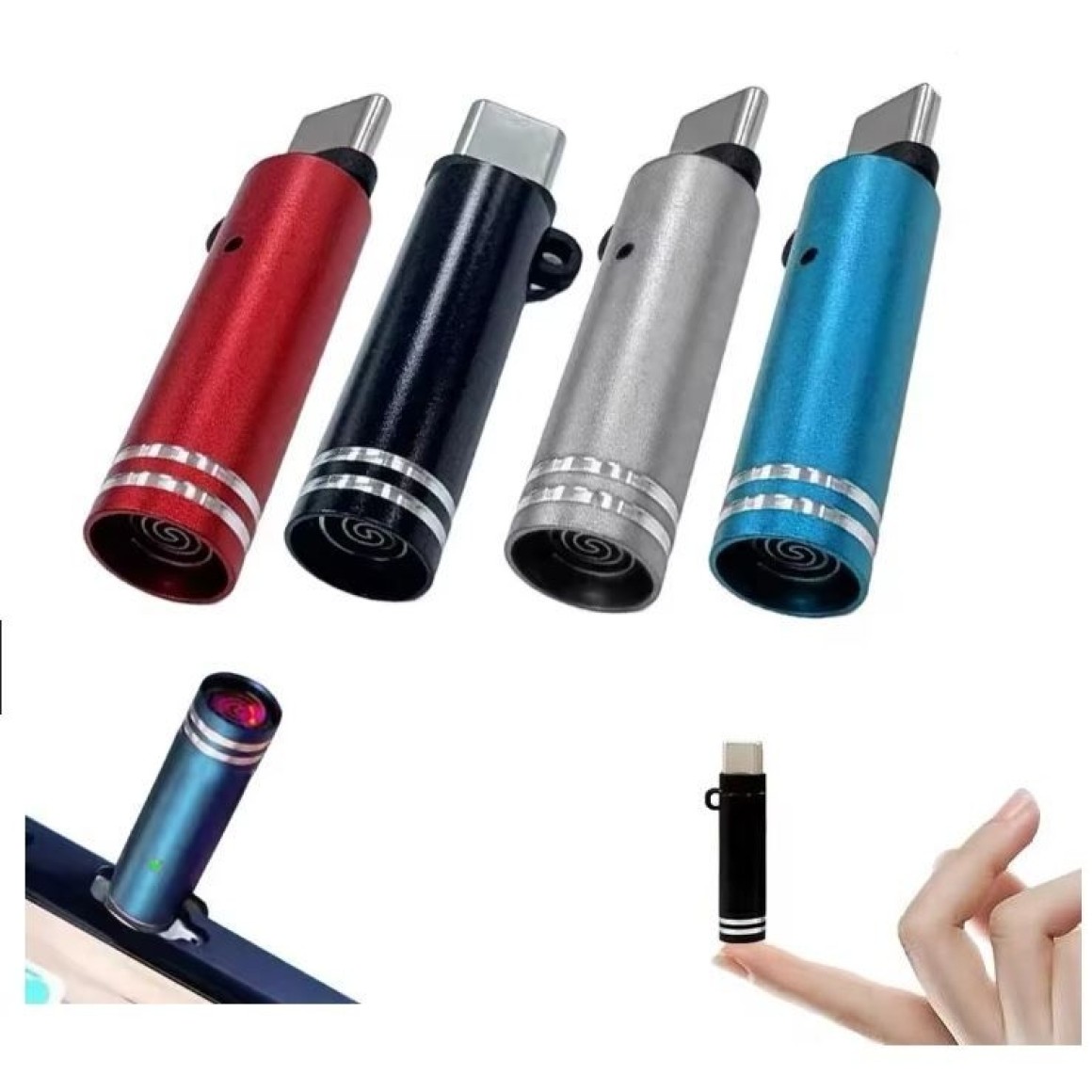 USB‑C Mini Lighter (Tungsten Wire, Blow‑to‑Ignite