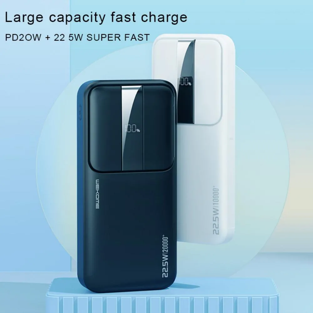 WEKOME WP-301 Gonen Series 10000mAh LED Display Fast Charging Power Bank 
