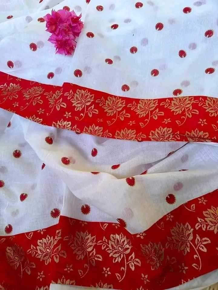 Half Silk Sharee with Blouse Piece