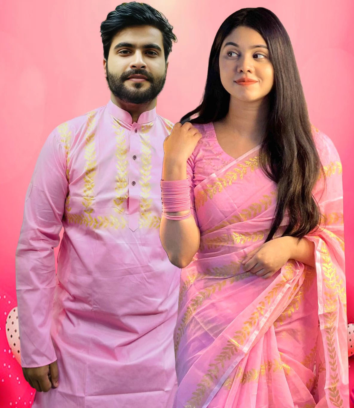 Sharee Panjabi Couple Set