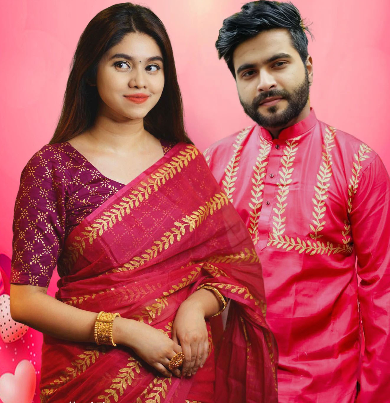 Sharee Panjabi Couple Set