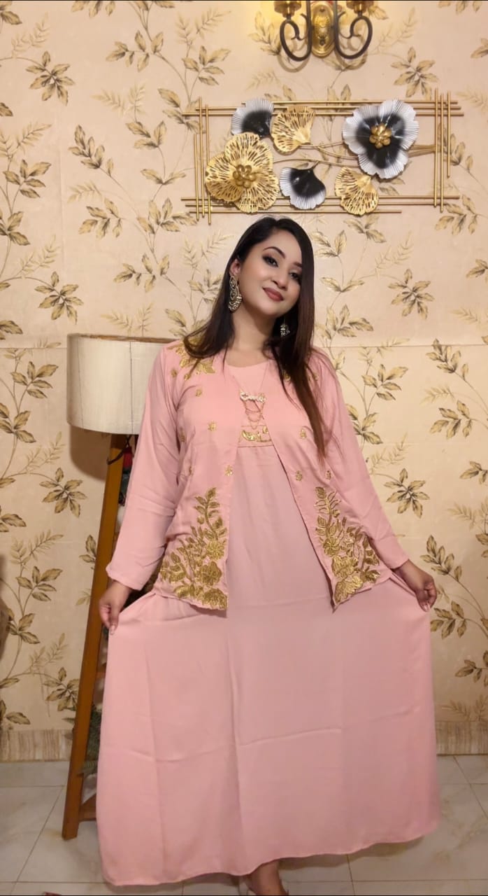 Georgette Long koti Gown