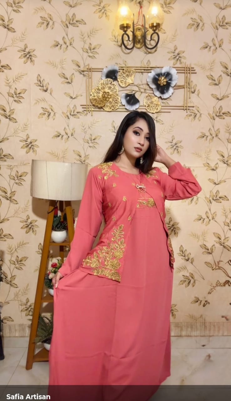 Georgette Long koti Gown