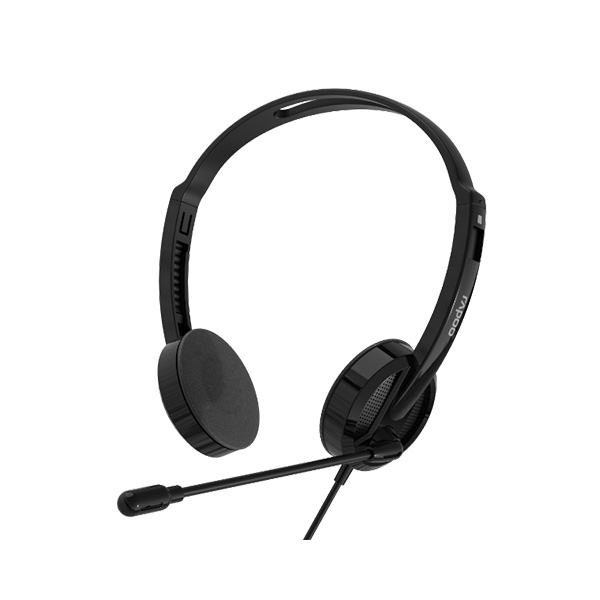 Rapoo H101 Wired Stereo Headphone – Black