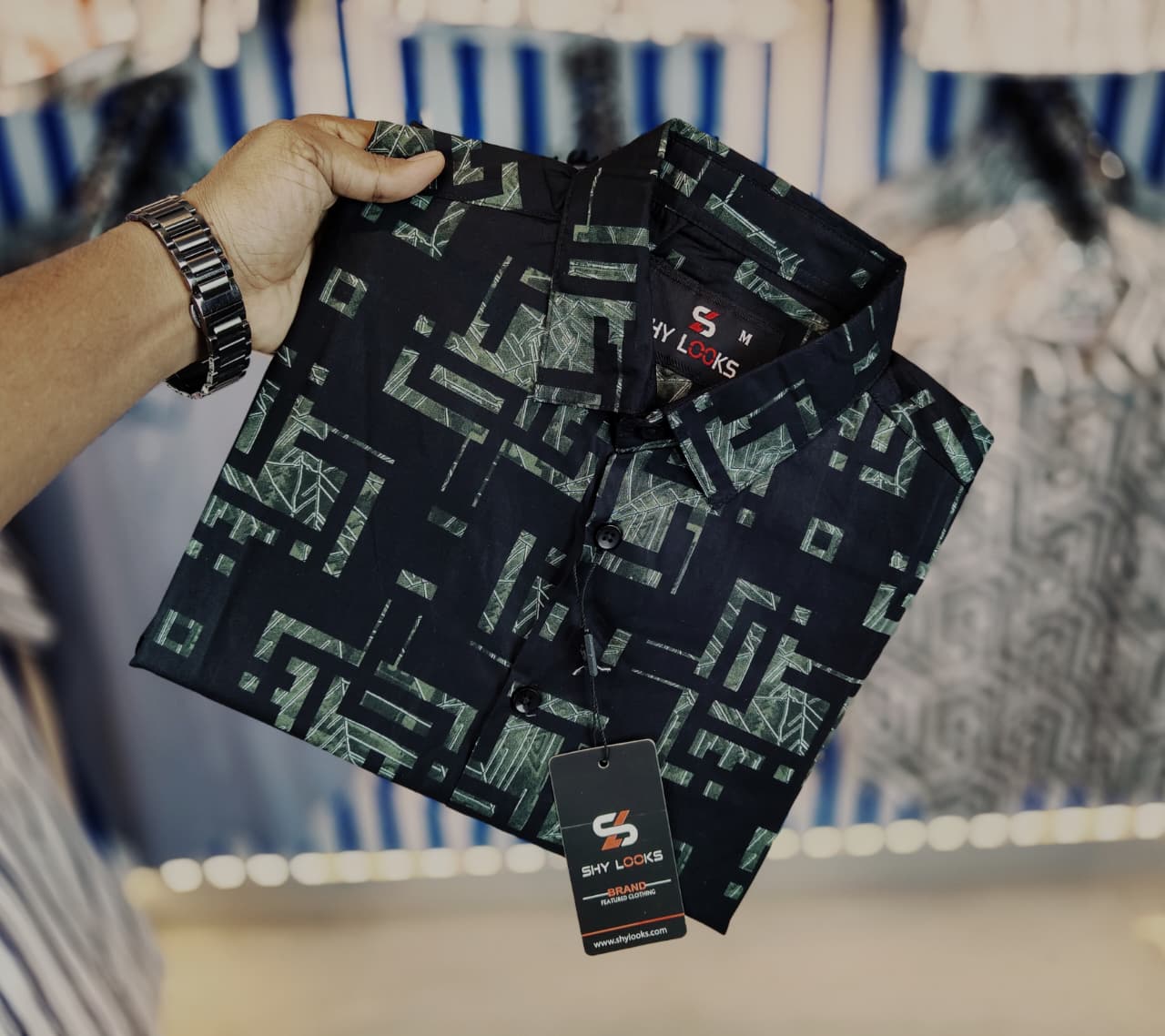 Shy Looks Pure Cotton Full Sleeve Check Shirt for Men's