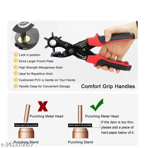 Leather Hole Punch (punch plier / rotary punch / leather punch)