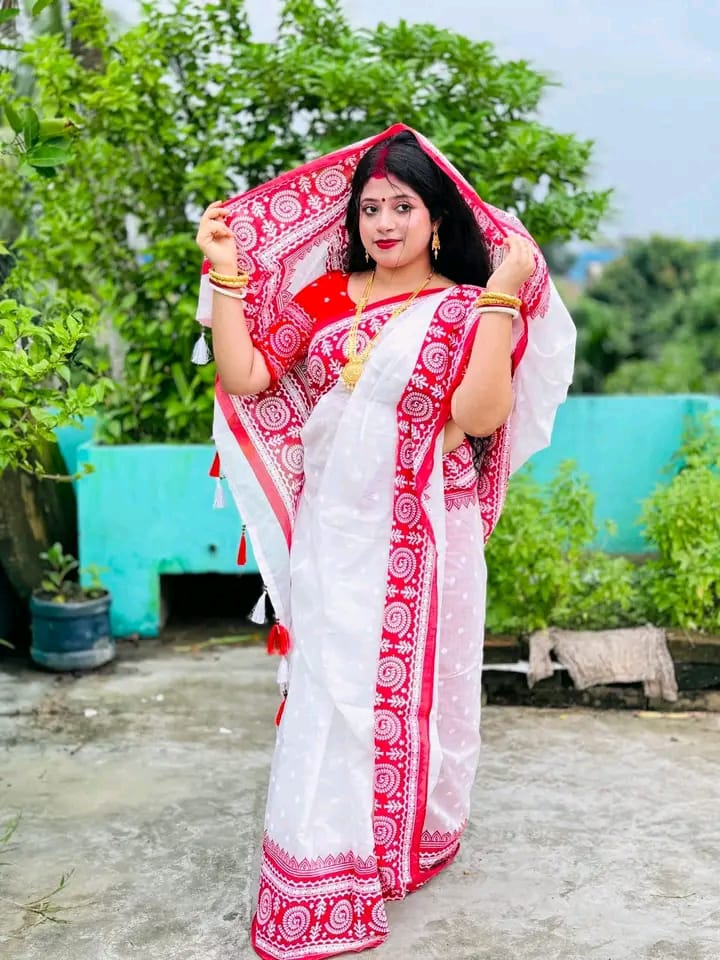 Half silk screen print sharee