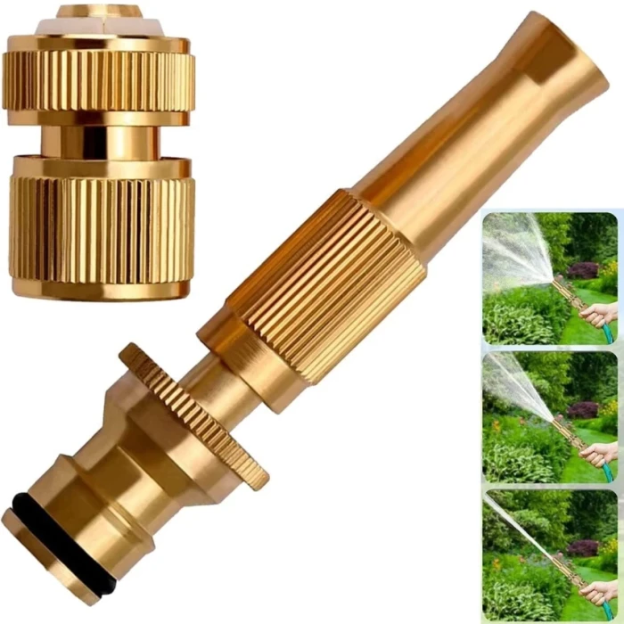 High Pressure Copper Spray Nozzle Hose Pipe Home Washing Car/Boat /Decks Tools 