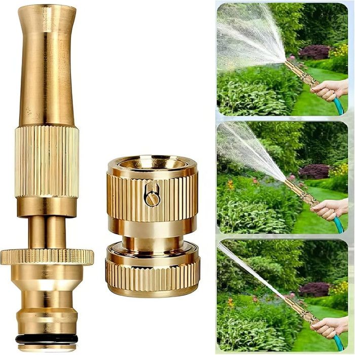 High Pressure Copper Spray Nozzle Hose Pipe Home Washing Car/Boat /Decks Tools 