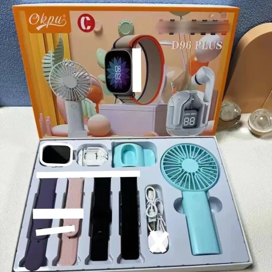 D96 Plus Premium Smartwatch Combo Gift Set