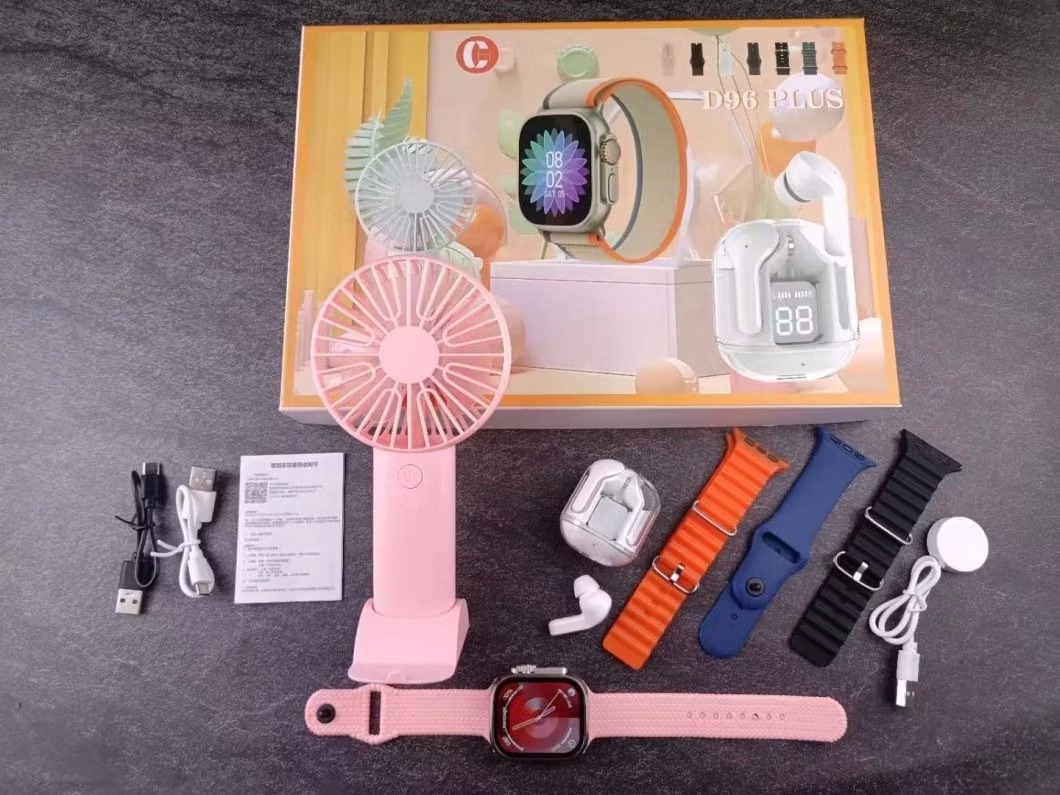 D96 Plus Premium Smartwatch Combo Gift Set
