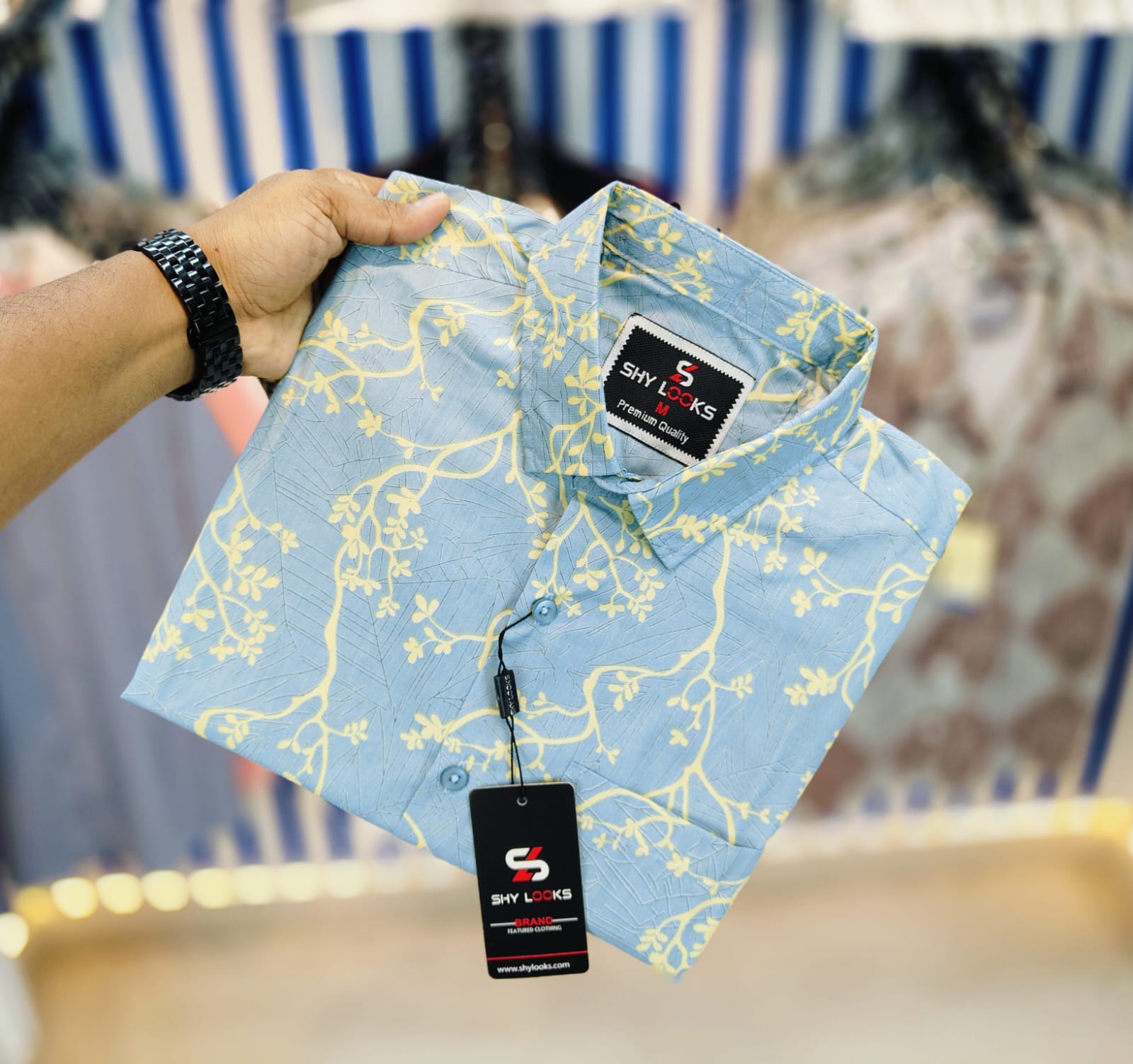 Shy Looks Pure Cotton 'Full Sleeve'  Print Shirt