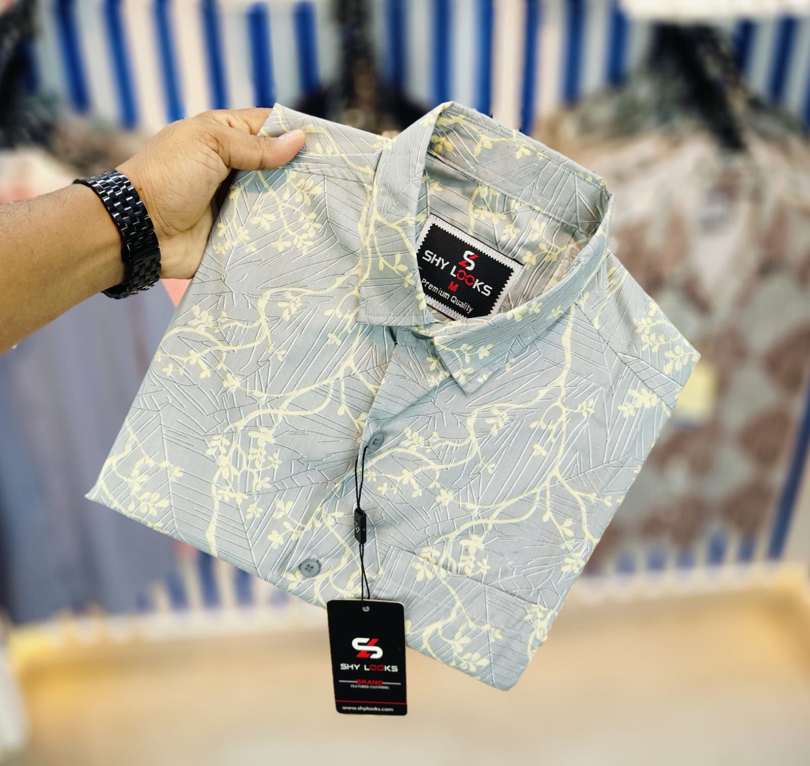 Shy Looks Pure Cotton 'Full Sleeve'  Print Shirt