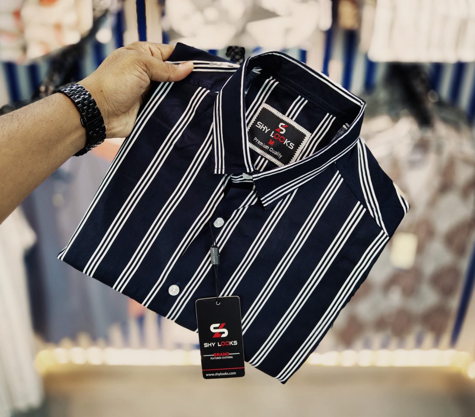 Shy Looks Pure Cotton 'Full Sleeve'  Check Shirt