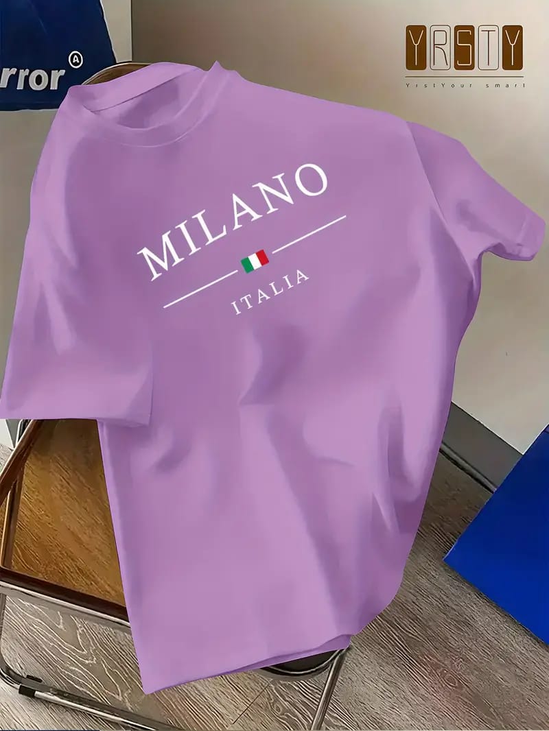 Drop Shoulder Tshirt with DTF Print