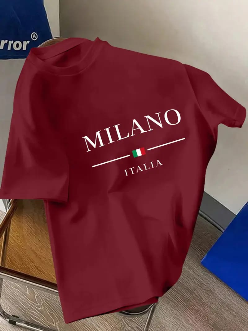 Drop Shoulder Tshirt with DTF Print