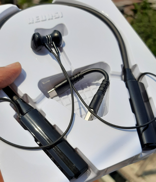 Recrsi RE-NY034 TF Card Expand Wireless Bluetooth Neckband