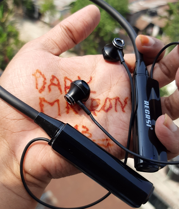 Recrsi RE-NY034 TF Card Expand Wireless Bluetooth Neckband