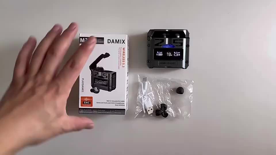 M25 TWS True Wireless Bluetooth 5.3 Earbuds RGB Gaming Earbuds Noise