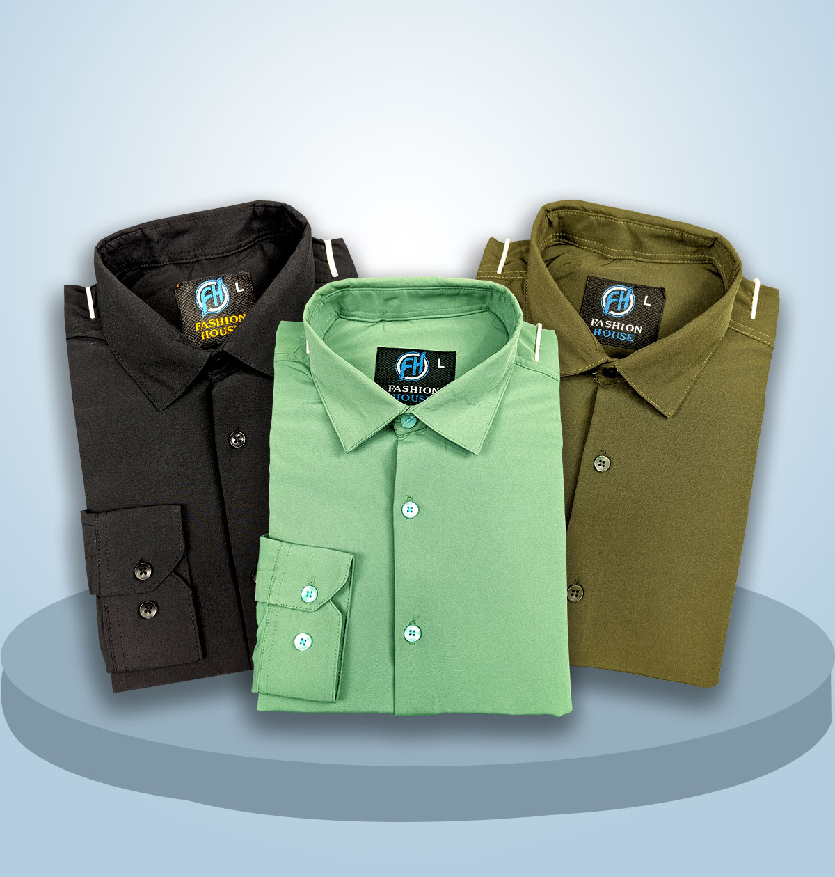 Premium 3 Piece Shirt  Combo Pack (Formal / Casual
