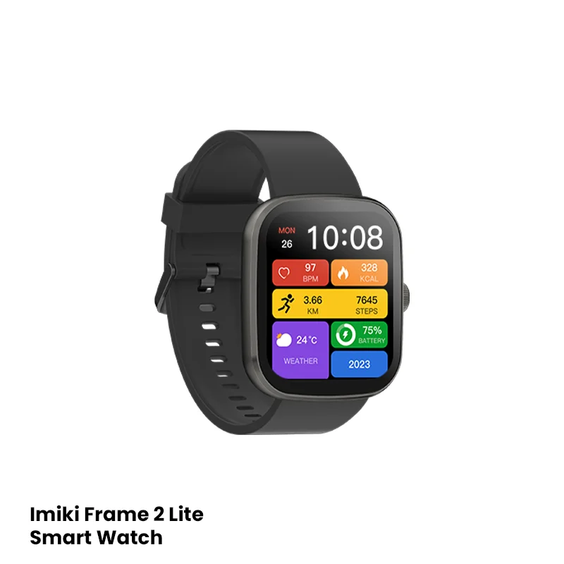 MIKI Frame 2 Lite 2.5D ultra-thin Screen BT Calling Smart Watch