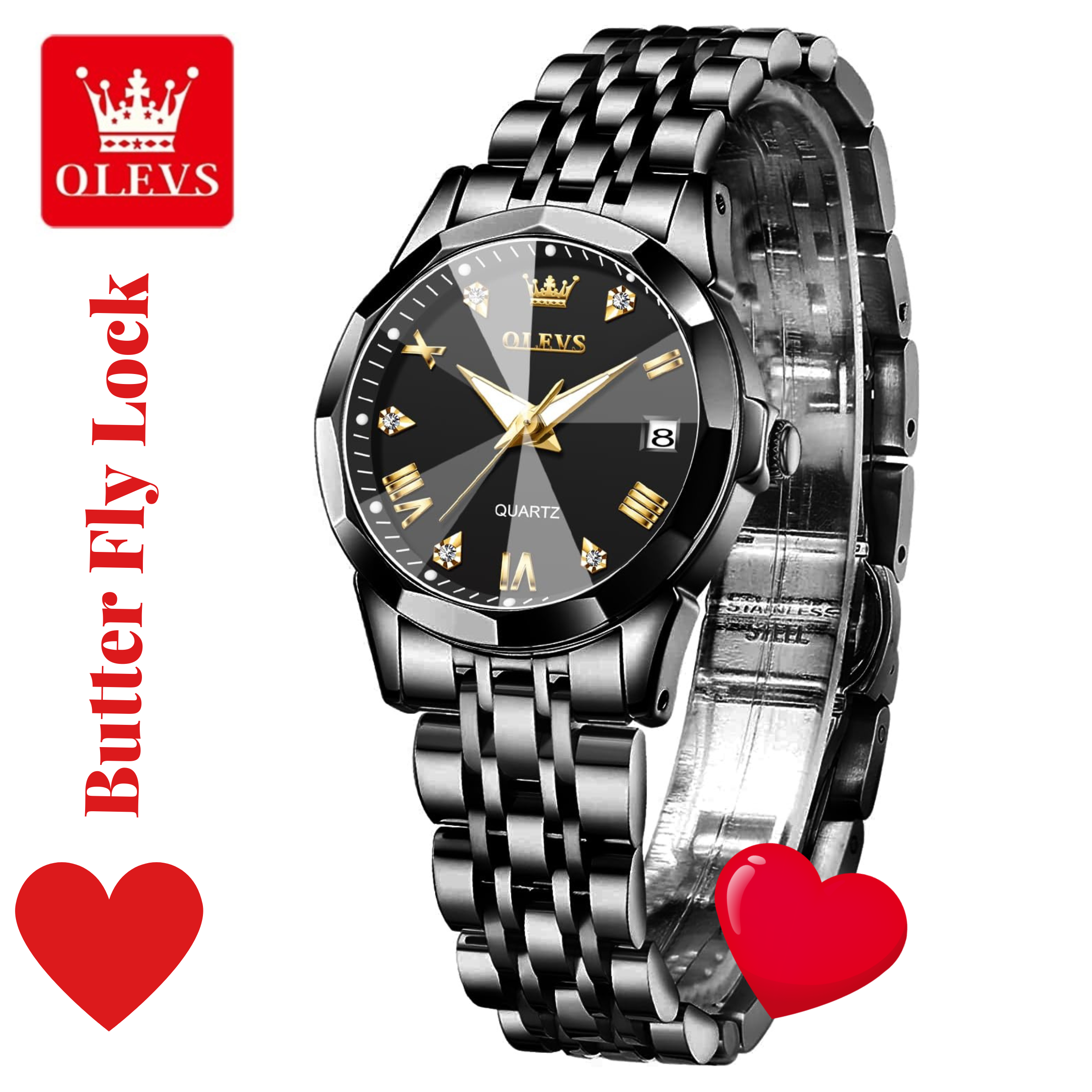 OLEVS Watch for Women Branded Stainless steel Elegant Luminous Ladies Watches 9931