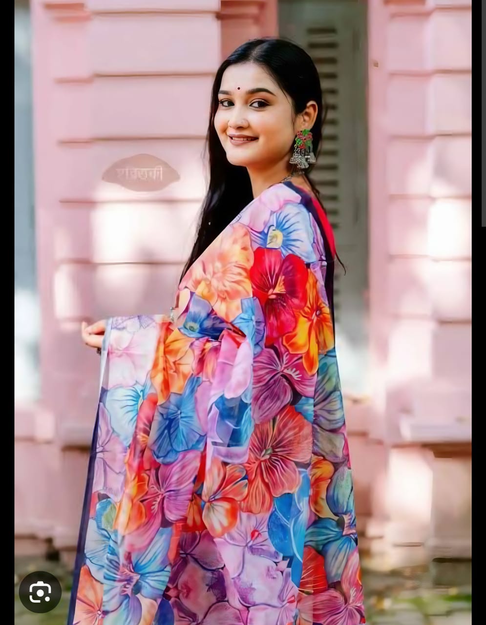 Digital Print sharee with blause pcs