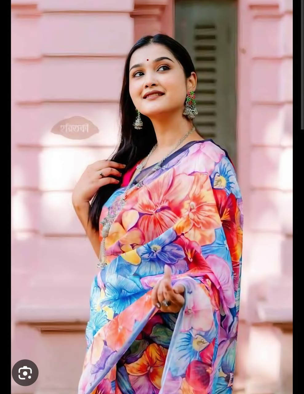 Digital Print sharee with blause pcs