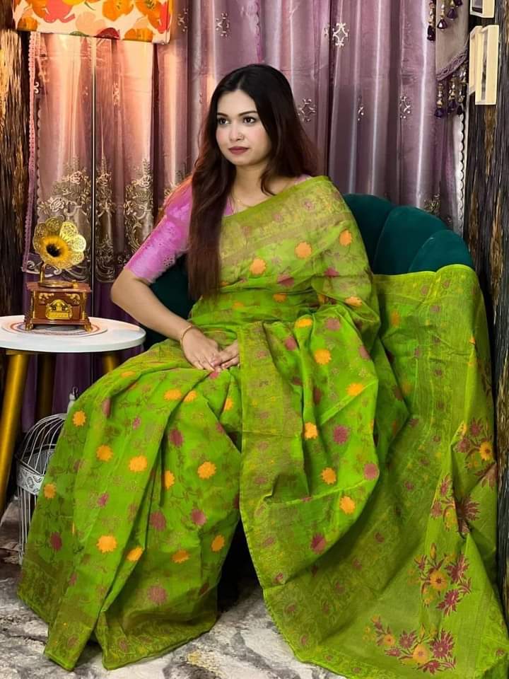 Half Silk Handprited Sarees