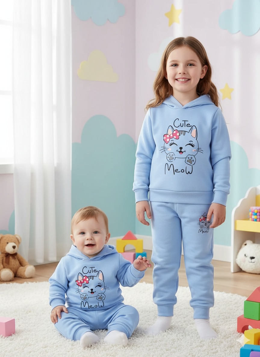 Elegant Stylish Baby Hoodie Set