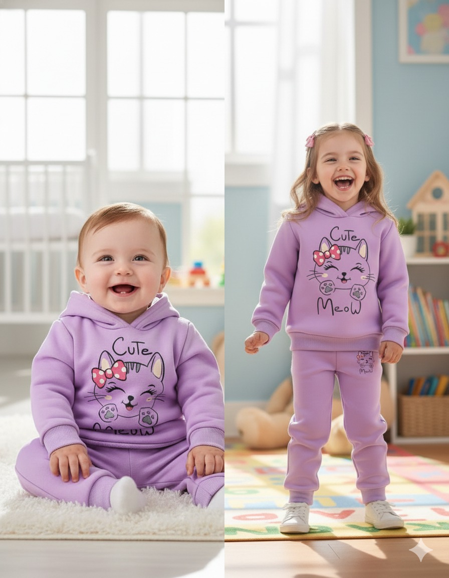 Elegant Stylish Baby Hoodie Set