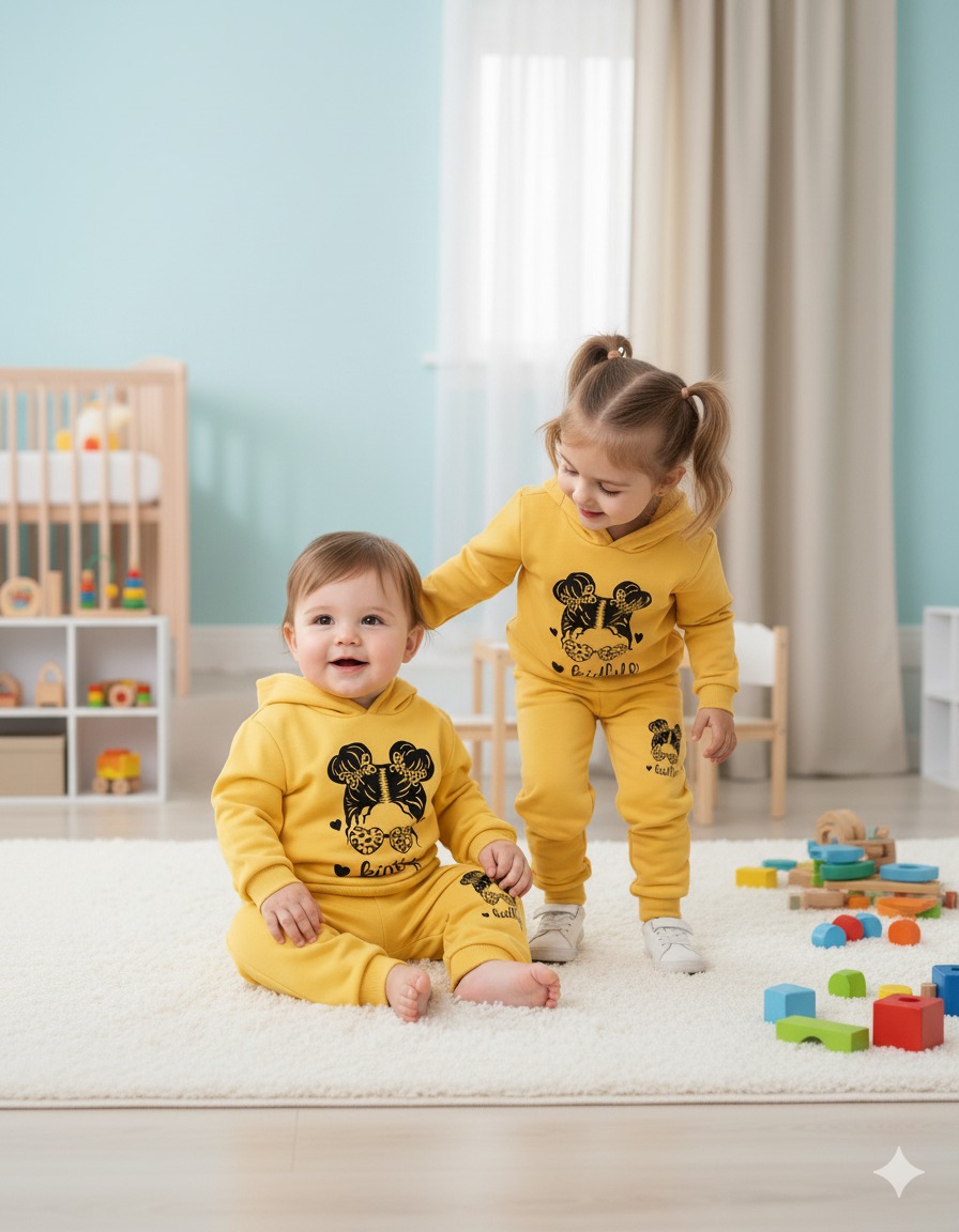 Elegant Stylish Baby Hoodie Set