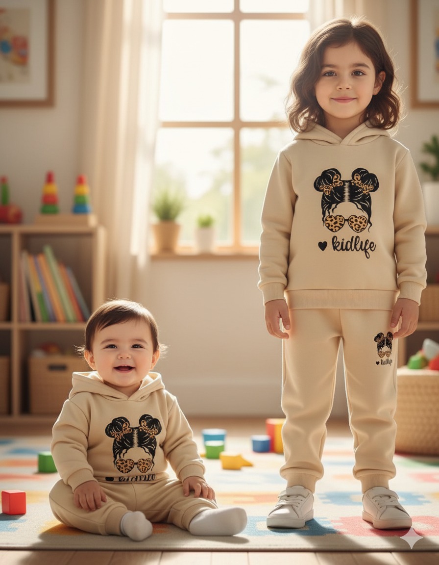Elegant Stylish Baby Hoodie Set