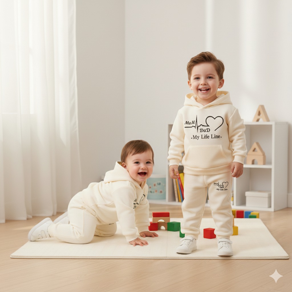 Elegant Stylish Baby Hoodie Set