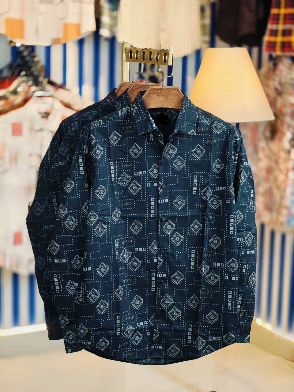 Black Pure Cotton Full sleeve Shirt