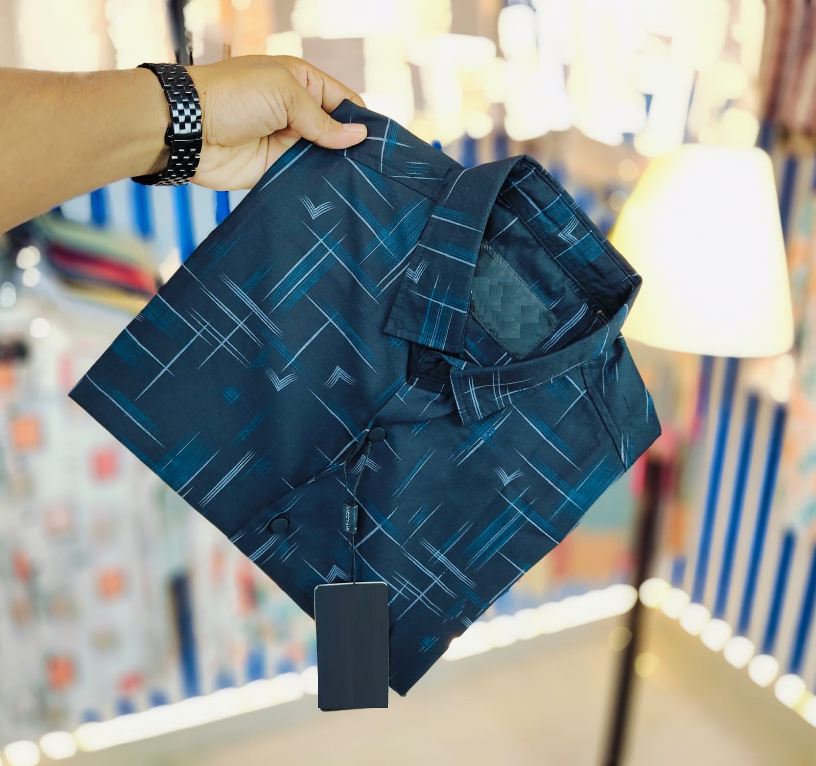 Black Pure Cotton Full sleeve Shirt